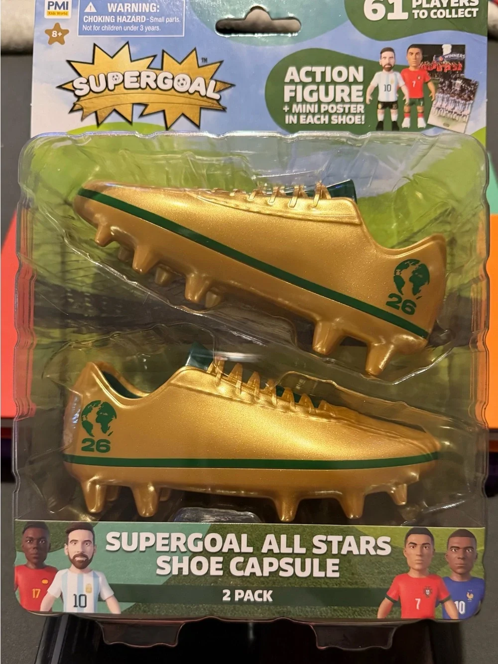PMI Supergoal 2026 World Cup All Star Cleat Capsule Mystery Action Figure 2-Pack
